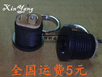 DC power socket DC-022 5 5-2 1 socket round hole threaded nut panel installation