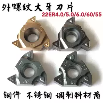 CNC blade stainless steel special external threaded blade large pitch threaded blade 22ER4 0 5 0 external tooth knife