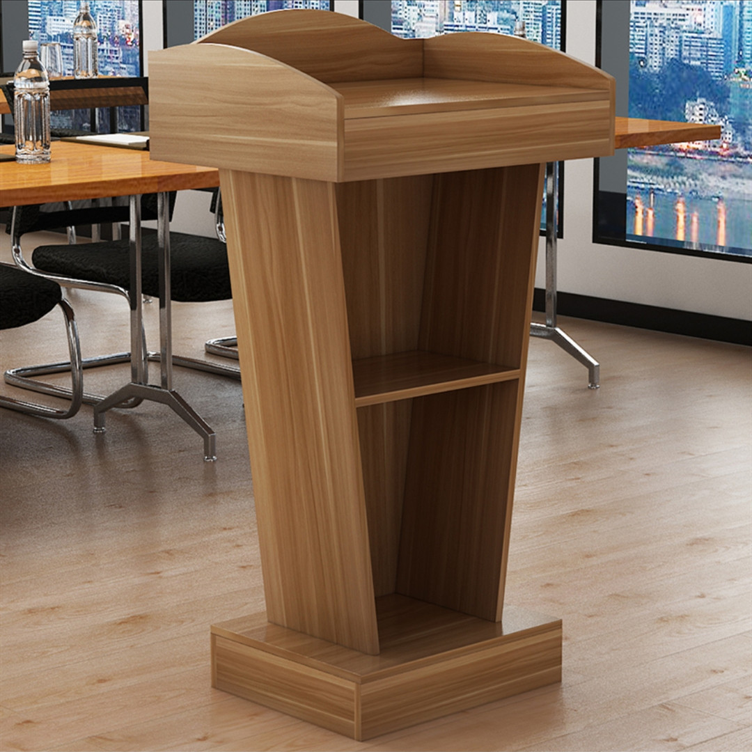 Speech platform, welcome desk, reception desk, speech training desk, shopping guide desk, teacher's podium, wedding celebration host desk, factory direct sales