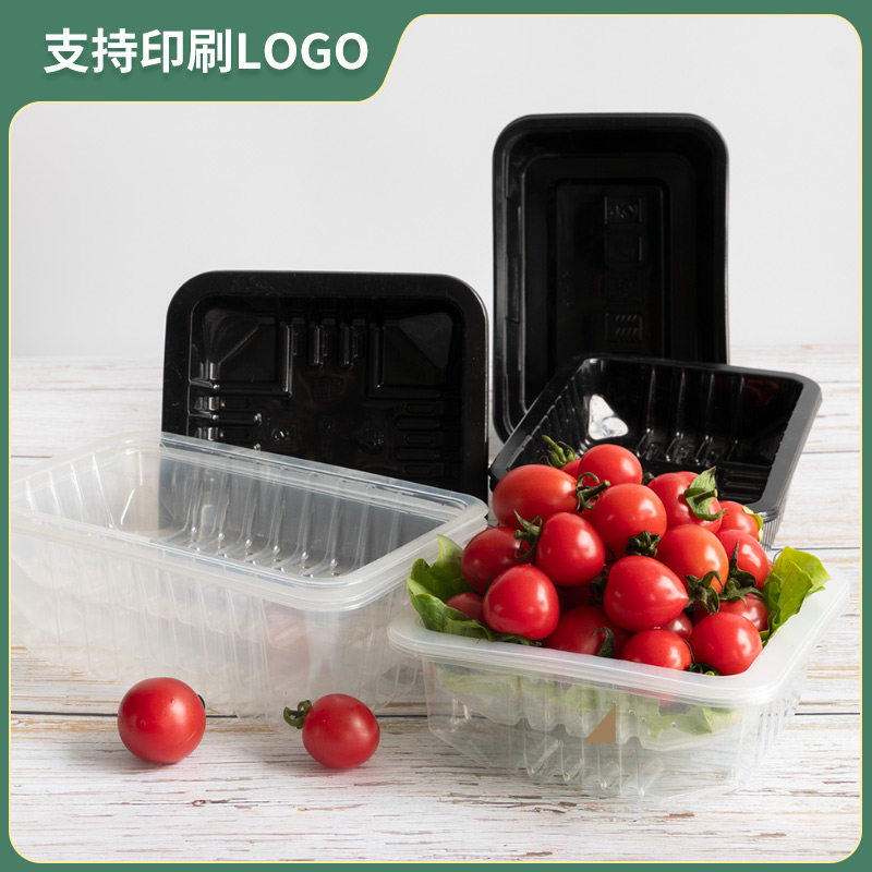 Food Lock Fresh Microwave Closure Vacuum Plastic Case Packaging Box Entrusted Trays Commercial Takeaway Lunch Box Transparent Box Straight Camp
