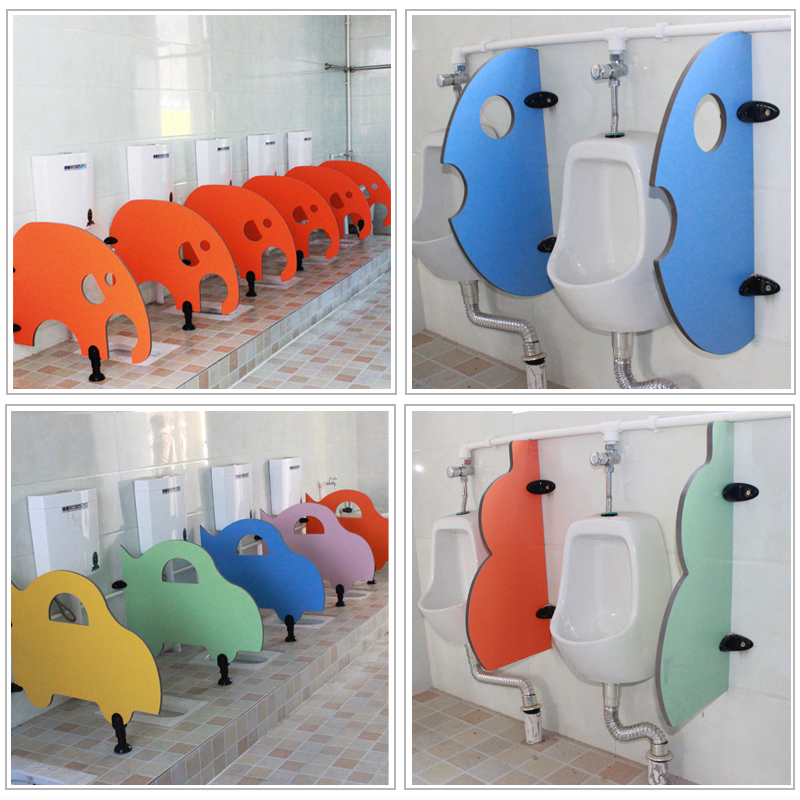 Kindergarten toilet baffle Powder room partition Waterproof board Anti-fold special board Urinal baffle Children's cartoon baffle