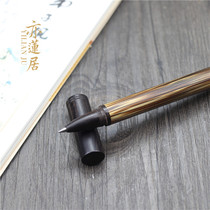 Yilianju ingenious pen Golden silk bamboo inlaid with ebony gel pen Water-based pen Signature pen Collection Play lettering