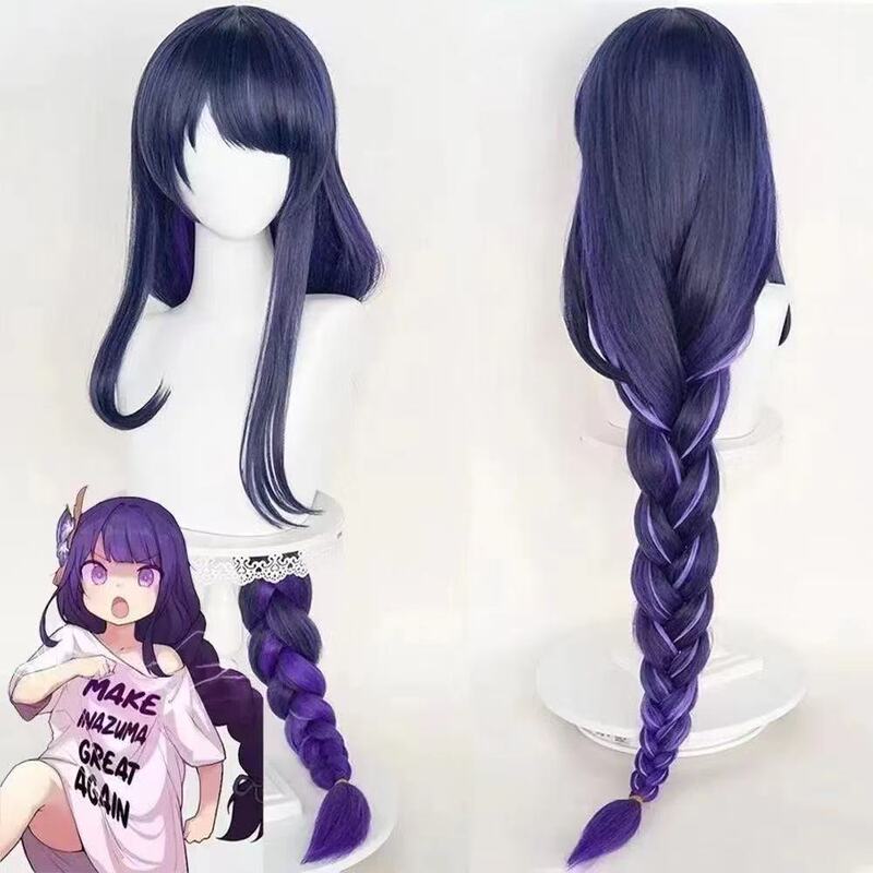 Silk Joy Genshin Impact Raiden Shogun Cosplay Wig Anime Thick Braided Braid Full Wig Thor Cosplay Wig Silk Joy Genshin Impact Raiden Shogun Cosplay Wig Anime Thick Braided Braid Full Wig Thor Cosplay Wig