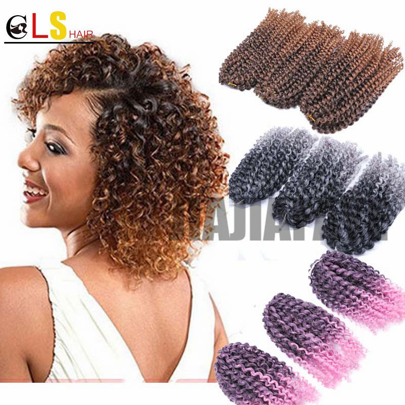 Afro Kinky Curly Twist Marley Crochet Braids Hair Dreadlocks Wig