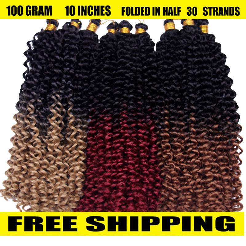 Freetress Water Wave Kinky Curly Crotchet Braids Hair wig