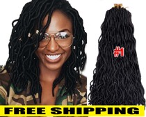 Dirty braid Faux locs crochet hairDreadlock Crochet hair soft big braids