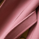 Двусторонное кашемировое длинное шерстяное элитное шерстяное пальто, средней длины, подходит для подростков, облегающий крой