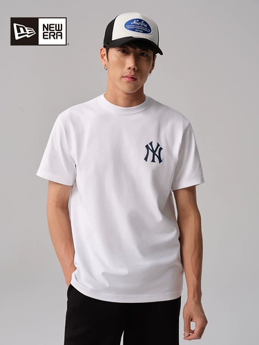 MLB, летняя футболка подходит для мужчин и женщин, короткий рукав, в американском стиле