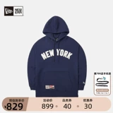 MLB, демисезонная ретро флисовая толстовка с капюшоном, с вышивкой, оверсайз