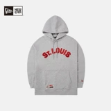 MLB, демисезонная ретро флисовая толстовка с капюшоном, с вышивкой, оверсайз