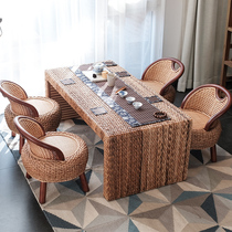 Soliku Balcony Tea Table and Chair Combined with a minimal modern tea table tatami Wiki Kung Fu Tea Little