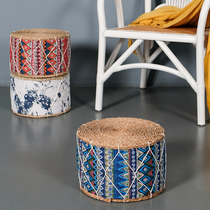 Home small stool fabric sofa bench bench fringe creative living room tea few floor grass pier pier