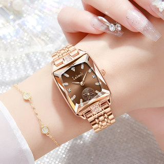 La baoli transmisión en vivo misma caja de regalo nuevo producto temperamento elegante versátil impermeable reloj de mujer de lujo ligero reloj de cuarzo