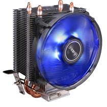 Antitanic Warfare Tiger A30 A40 Dual Quad Heat Pipe Blue Light LED Multiplatform CPU Radiator Case Fan Mute