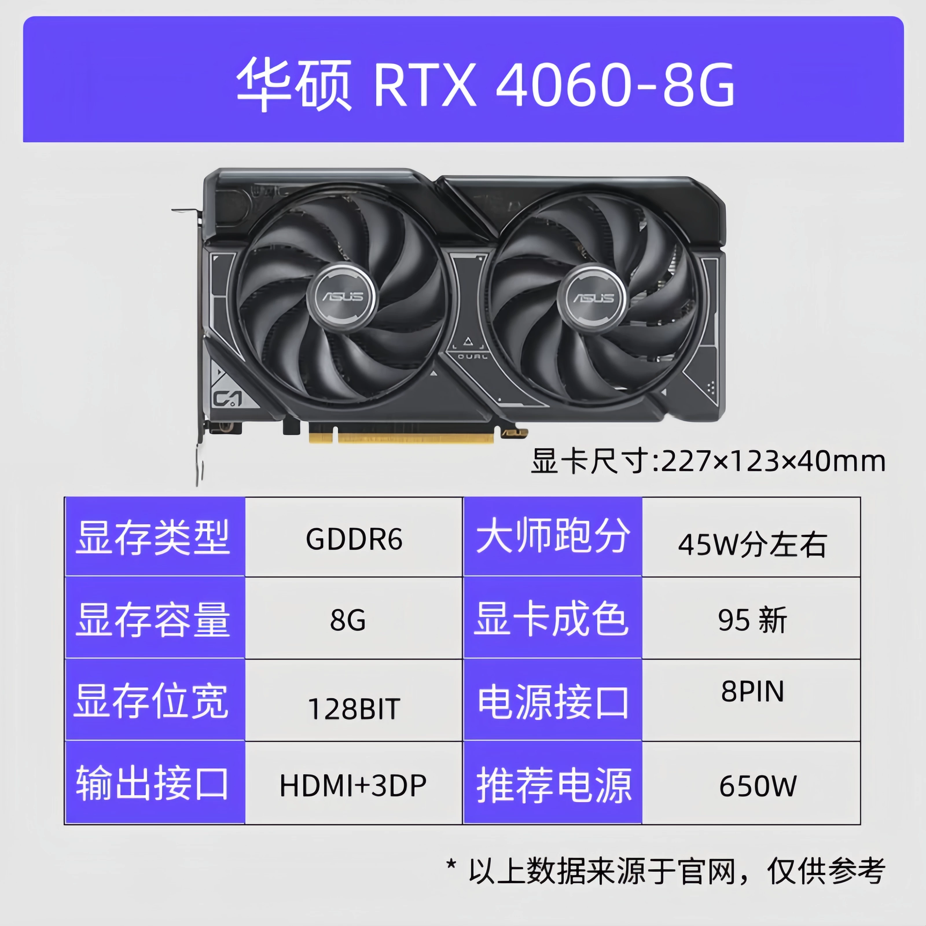 Десктопная игровая видеокарта GTX1050/1660S/1080-8Г/RTX2070S/2080TI/3060/4070/