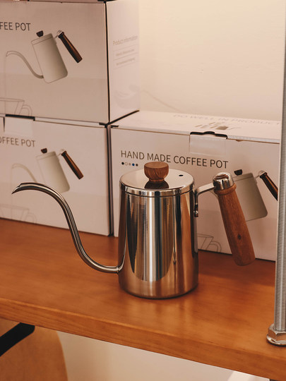 304 Stainless Steel Long Spout Pour-Over Coffee Pot, Drip Kettle, Coffee Maker, Narrow Spout Kettle, Drip Filter Type, Home Use Pour-Over Kettle