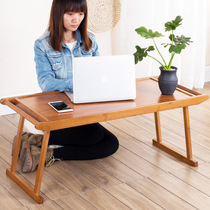 Simple bed with notebook computer desk foldable small table minimalist lazy person table writing desk floating window desk desk