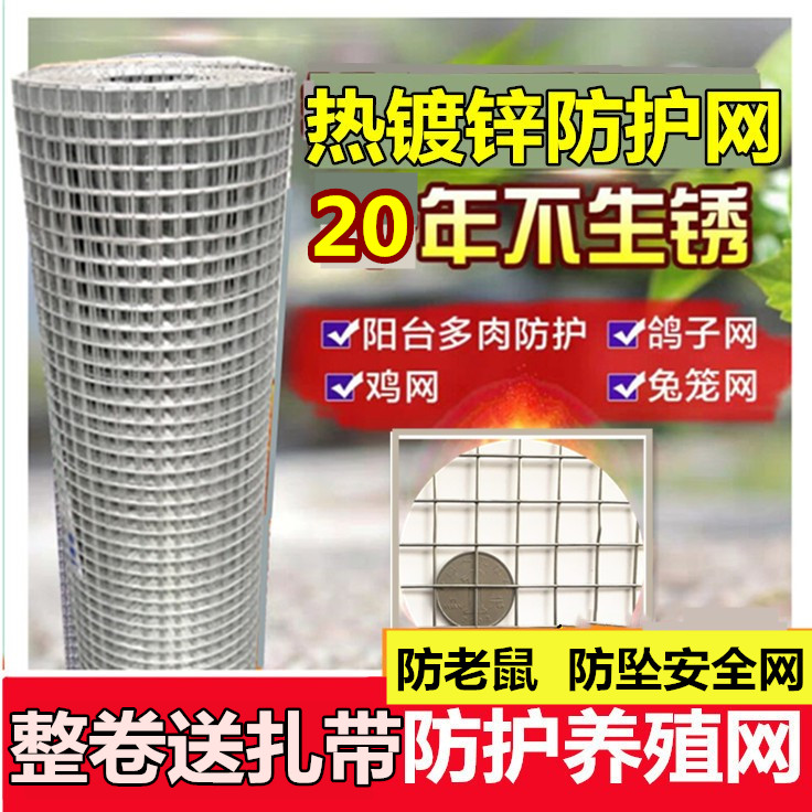 Balcony anti-rat net multi-meat protection hot-dip galvanized without rustic wire fences Chicken Nets Seal Windows Anti Cat Whole Rolls