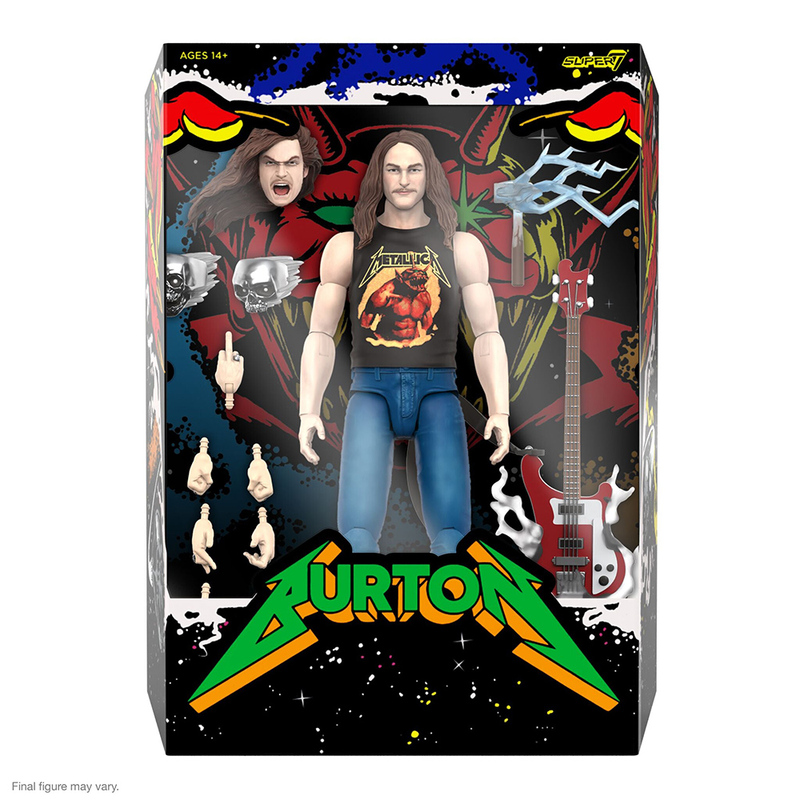 Super7 Cliff Burton Ultimate Edition Second Wave Superhero Poster Figure Super7 Cliff Burton Ultimate Edition Second Wave Superhero Poster Figure