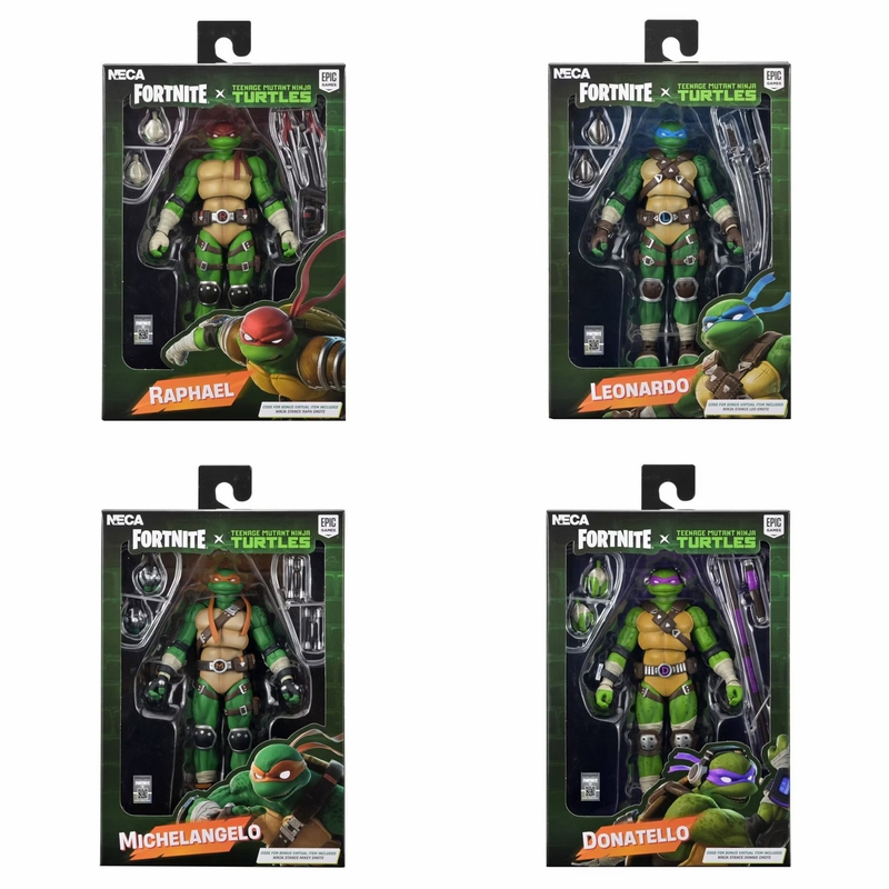 Neca Fortnite X Teenage Mutant Ninja Turtles 7inch Action Figure Neca Fortnite X Teenage Mutant Ninja Turtles 7inch Action Figure