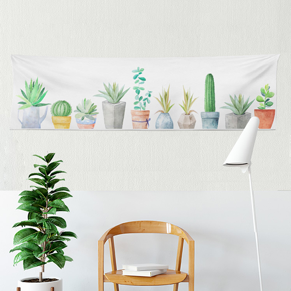Vải nền in treo tường vải cô gái ảnh mạng đỏ tường vải treo vải lớn phòng nền vải tấm thảm Bắc Âu thảm hoa treo tường