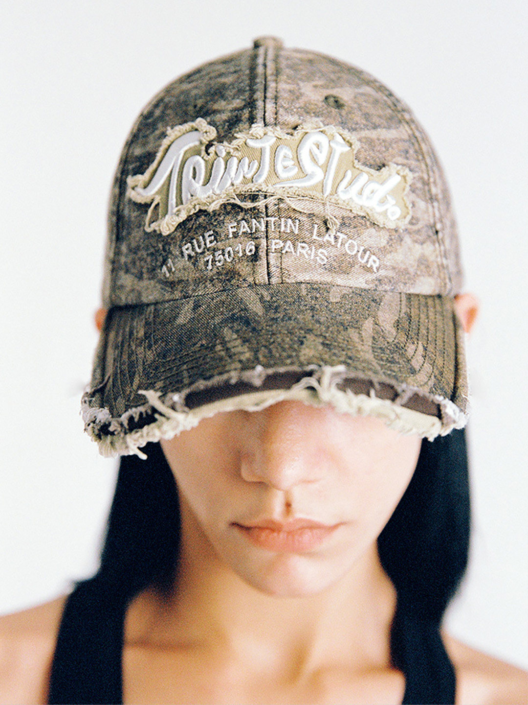 TRINITE*Pattern Baseball Cap 迷彩/豹纹图案做旧水洗刺绣棒球帽-淘宝网