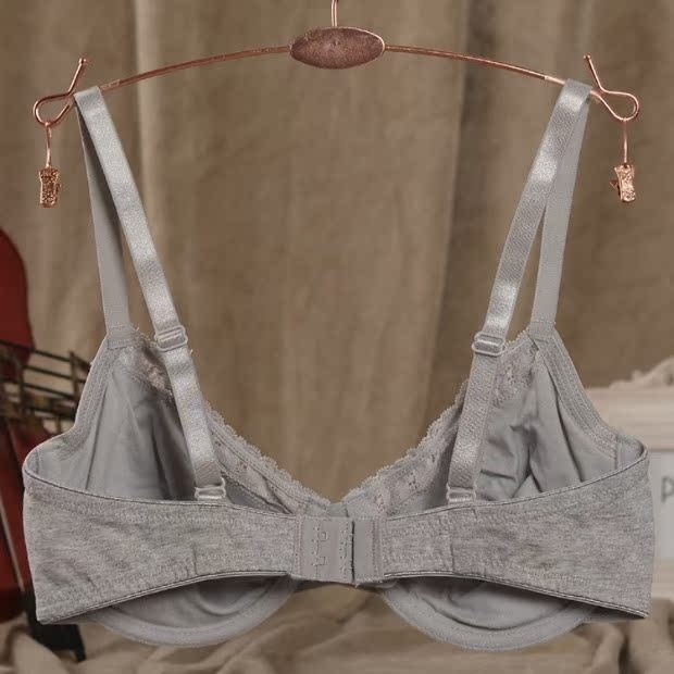 Châu Âu và Hoa Kỳ mới thấm mồ hôi thoải mái thoáng khí stereo áo ngực cotton siêu mỏng cup nữ bra ren màu rắn kích thước lớn quần lót nữ thun lạnh
