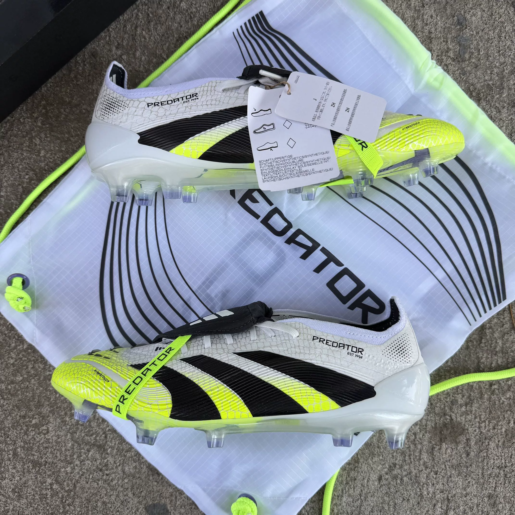 Luo Shengmen Adidas/Adidas Falcon + Super Top FG Long Nails Real Grass Adult Football Shoes JI1092