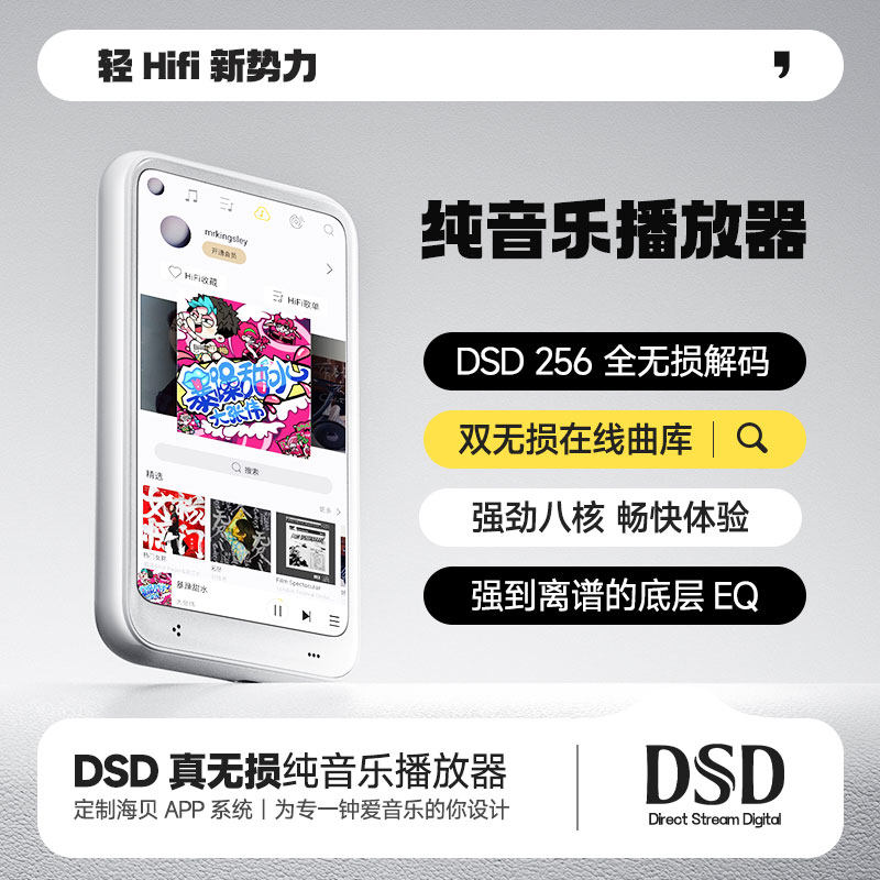 Mp4Wifi Student Version Full-Screen Mp3 Bluetooth Lossless Hifi Player Can Listen to Music Online Mp6Mp7