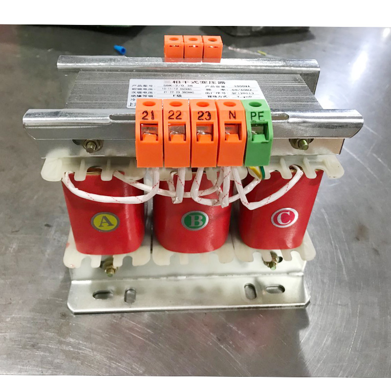 Export equipment Voltage conversion 3-phase 415V to 3-phase 380V QF SBK-3KVA7000VA three-phase transformer 