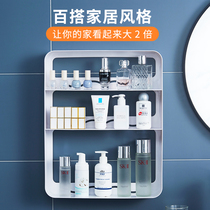 Toilet rack Wall-mounted bathroom rack-free wall toilet toilet washroom storage rack