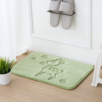 Home Bathroom Kitchen mat household absorbent non-slip mat bedroom door memory cotton carpet floor mat access