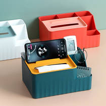 Home Contrast color tissue box Home multifunctional restaurant coffee table living room storage creative desktop paper napkin box