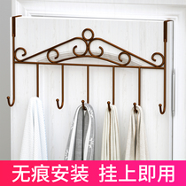 Door rear adhesive hook No punch Wall Wall shelf clothes storage hanger bedroom door hanger coat hook