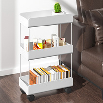 Movable cart rack floor floor storage car storage rack bedroom bedside shelf kitchen crevice storage artifact