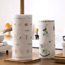 Home lazy rags wet and dry dual-use household chores cleaning disposable dishwashing cloth thickened water-free paper towels