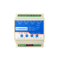 Poly Ying DAM0400TA 4-way street lamp lighting controller manual press key control switch dual RS485 connector
