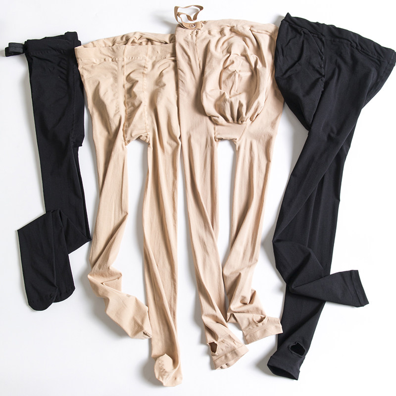 Pregnant women stockings rompers socks leggings spring with feet support abdomen Siamese feet with feet bottoming socks spring and autumn thin section