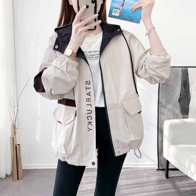 Casual workwear jacket for women spring and autumn students loose and versatile Korean style bf short jacket 2024 new trendy baseball uniform