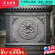 Tang language brick carving, antique brick and green brick screen wall, four corners decoration, bat corner flower, 35cm Huizhou courtyard relief sculpture