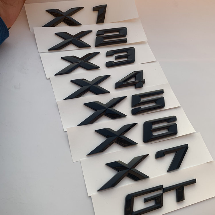 Suitable for BMW XDrive30i car standard X5X1 rear X3 tail mark modified fender side mark X6X7 standard 28i logo