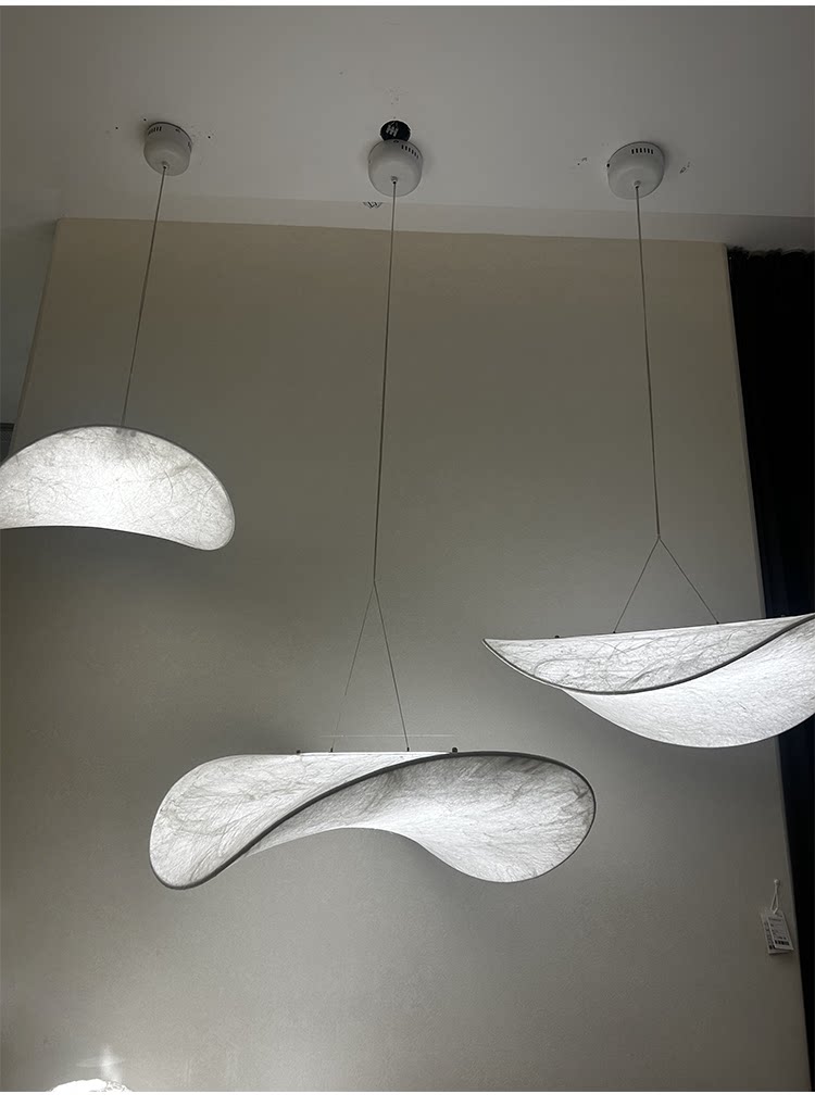 Ресторан люстра 丹麦new works蚕丝餐厅吊灯极简设计师餐桌客厅卧室书房高端灯具