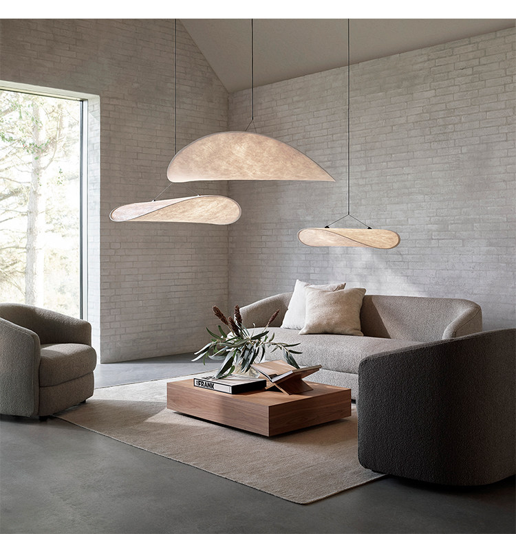 Ресторан люстра 丹麦new works蚕丝餐厅吊灯极简设计师餐桌客厅卧室书房高端灯具