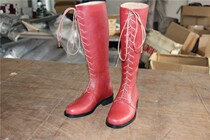 Cowhide equestrian boots riding boots lace-up womens dance boots custom-made riding boots equestrian supplies