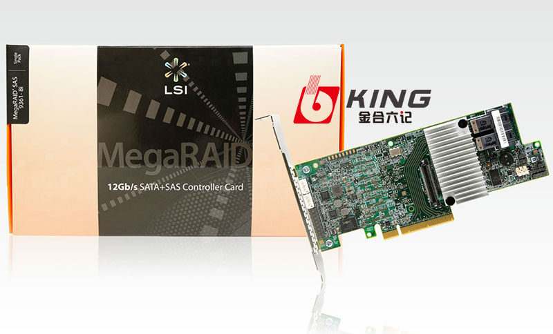 Lsi Megaraid SAS รุ่น 9361-8I ความเร็ว 12Gb/s มีพอร์ต 8 พอร์ต พร้อมแคช 2G การ์ดอาร์เรย์ รับประกันสามปี