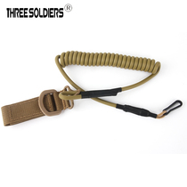 Outdoor multi - functional key button backpacking decorative rope tactical waist - hung resilient rope