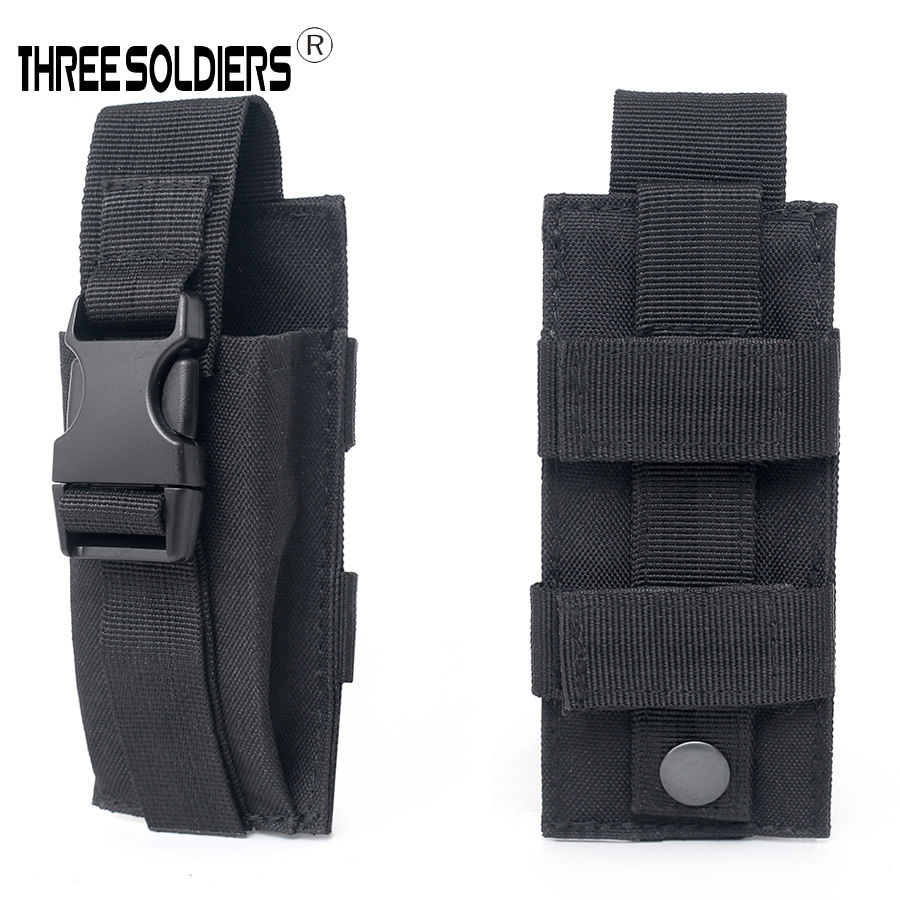 Field Hiking Waist Hanging Small Flashlight Bag Tactical MOLLE Accessories Bag Multifunction Tool Debris containing bag