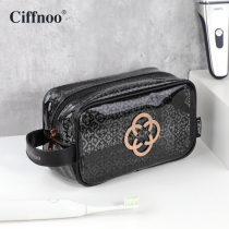 Portable toiletry bag mens transparent printing multi-layer portable travel skin care product storage bag waterproof cosmetic bag for women