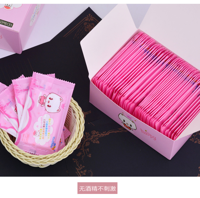 Đặc biệt hàng ngày Khăn lau ướt dùng một lần quấn riêng lẻ khăn giấy gấu trúc