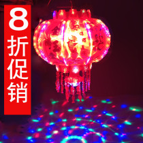  New Year Spring Festival led rotating colorful balcony electric horse lantern Big red lantern Housewarming wedding decoration Festive